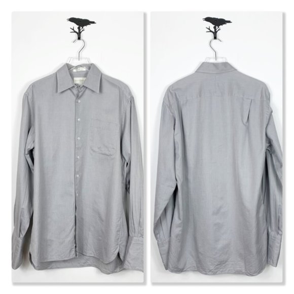 John W. Nordstrom Gray Button Down Dress Shirt - Picture 1 of 8